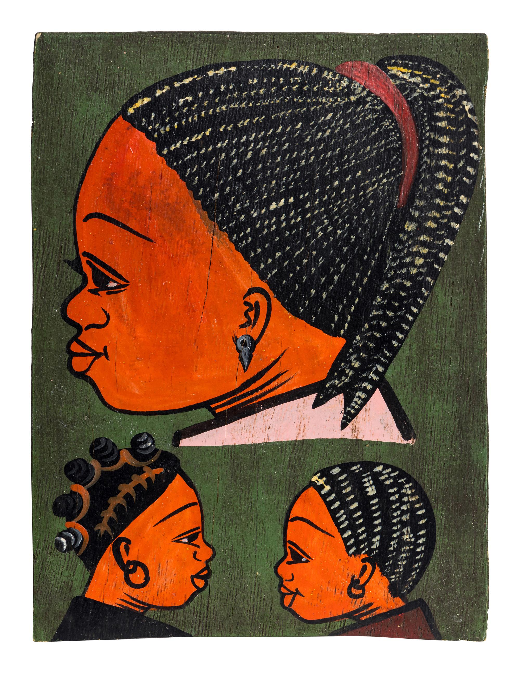 West African Hair Salon Signs (two works)