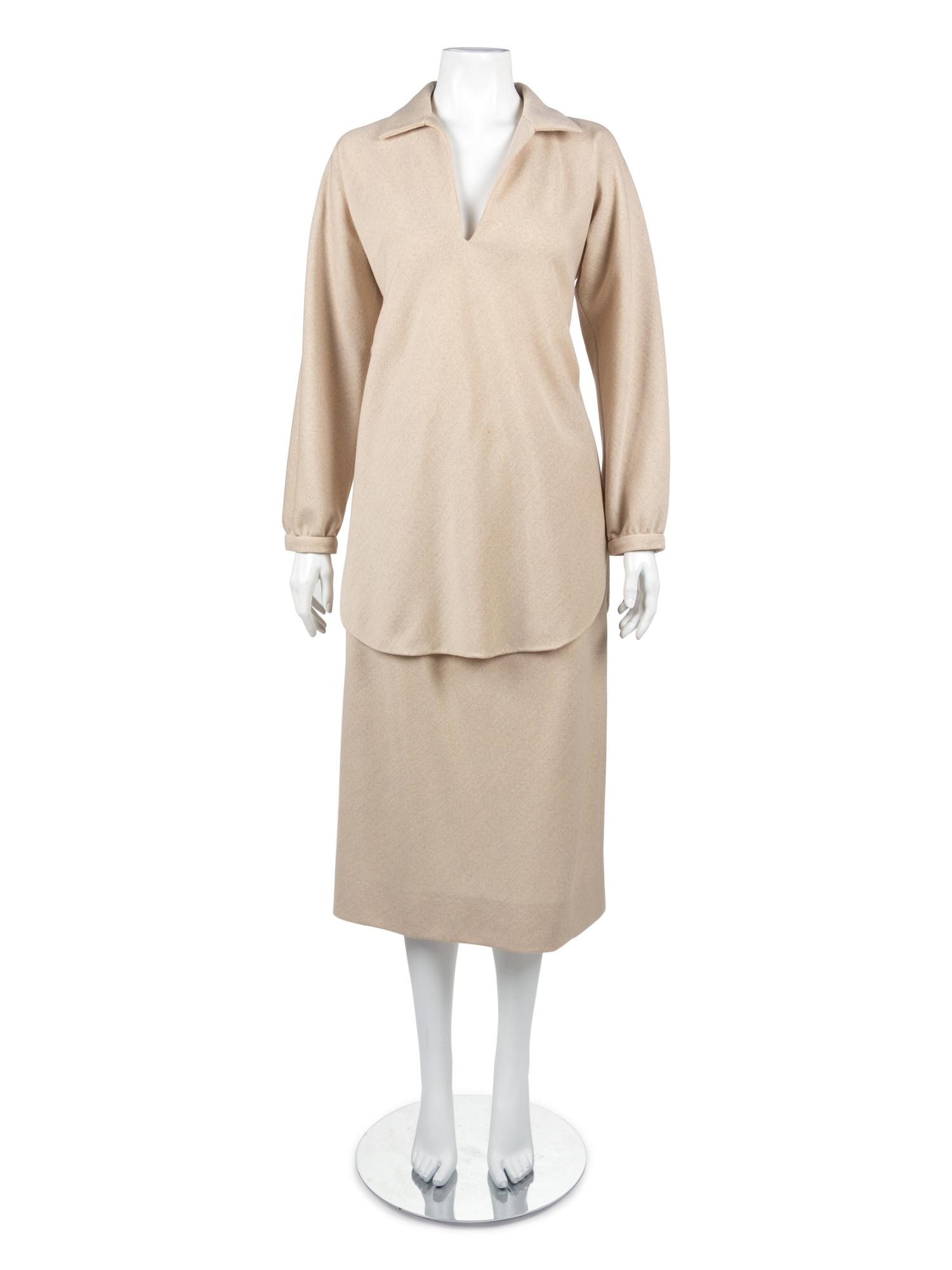 Two Halston Day Ensembles, 1970s — Sold to benefit the Art Acquisition Fund at the Indianapolis Museum of Art at Newfield.