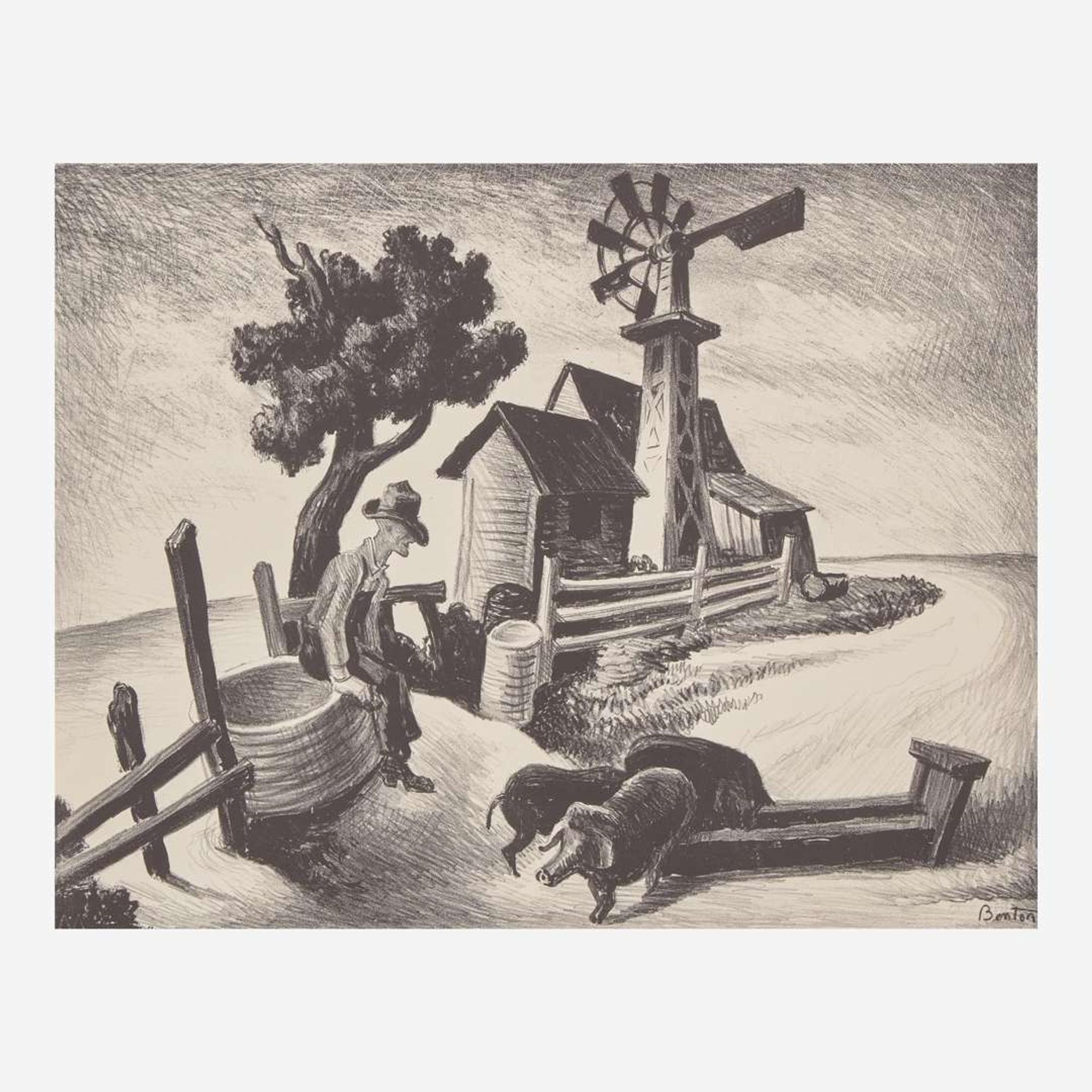 [Prints] Benton, Thomas Hart Homestead (In the Ozarks)