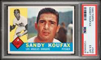 A 1960 Topps Sandy Koufax Baseball Card No. 343 (PSA 6 EX-MT)