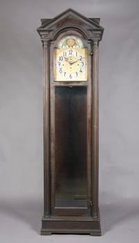 An American Mahogany Tall Case Clock, Height 78 1/2 inches.