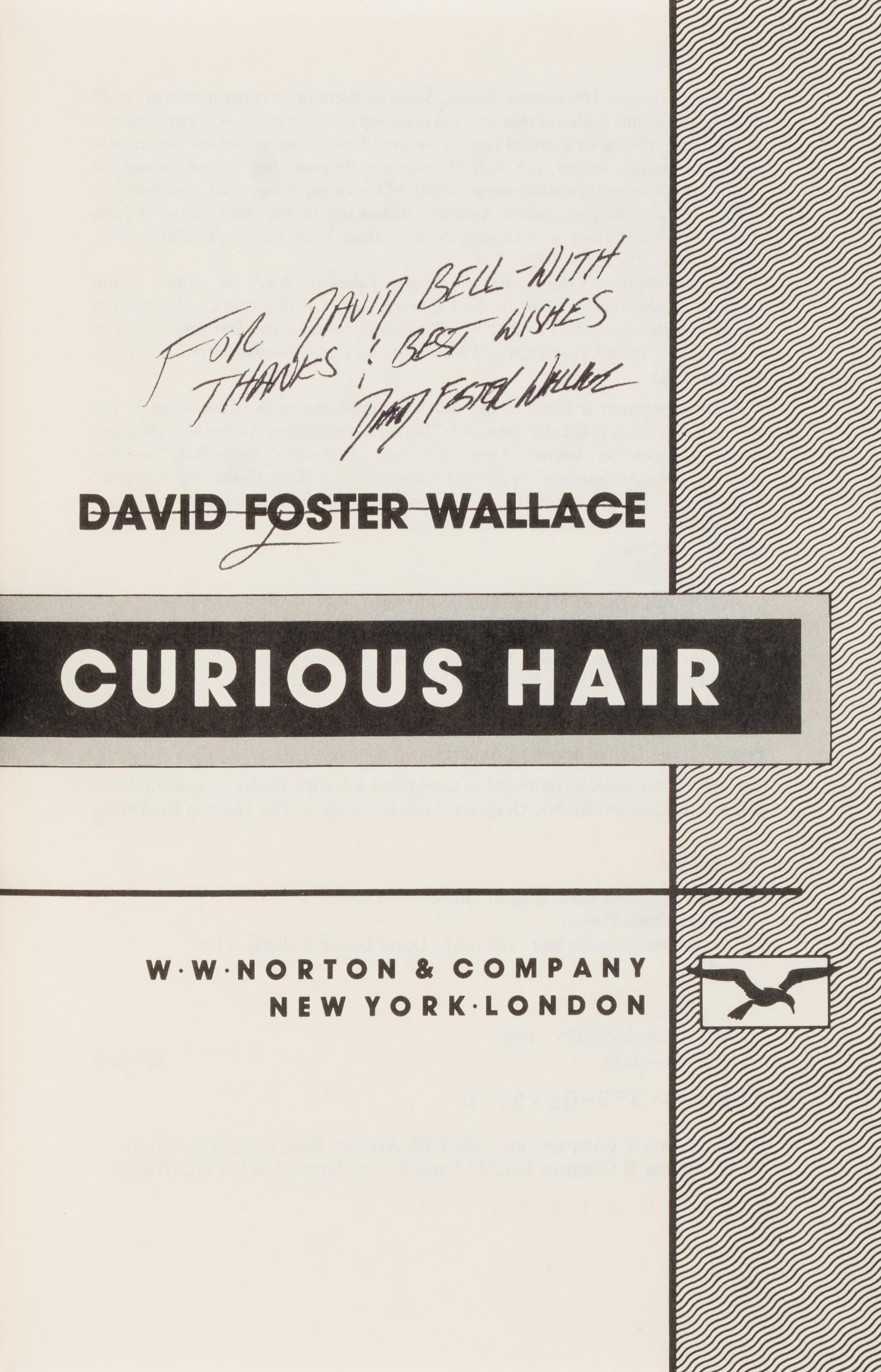 [Literature] Wallace, David Foster. Girl with Curious Hair