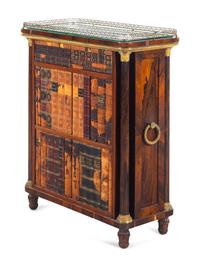 An Empire Gilt Bronze Mounted Rosewood Cabinet
