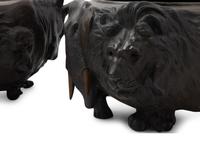 A Pair of Bronze Jardinières