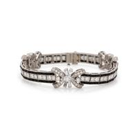 TIFFANY & CO., ART DECO, DIAMOND AND ONYX BRACELET