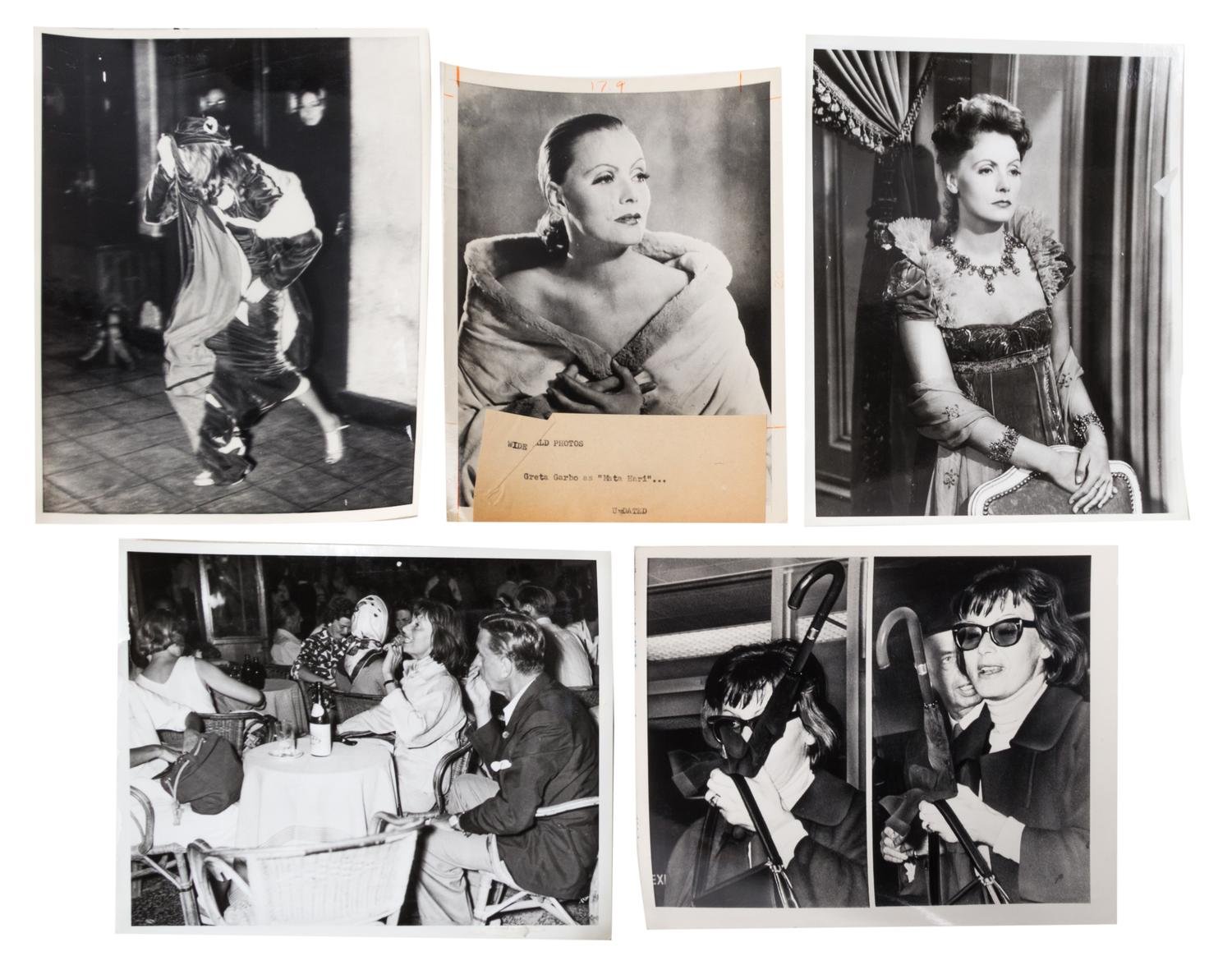 (NATIONAL ENQUIRER; GARBO, GRETA) 5 photos, credits to Wide World Photos.