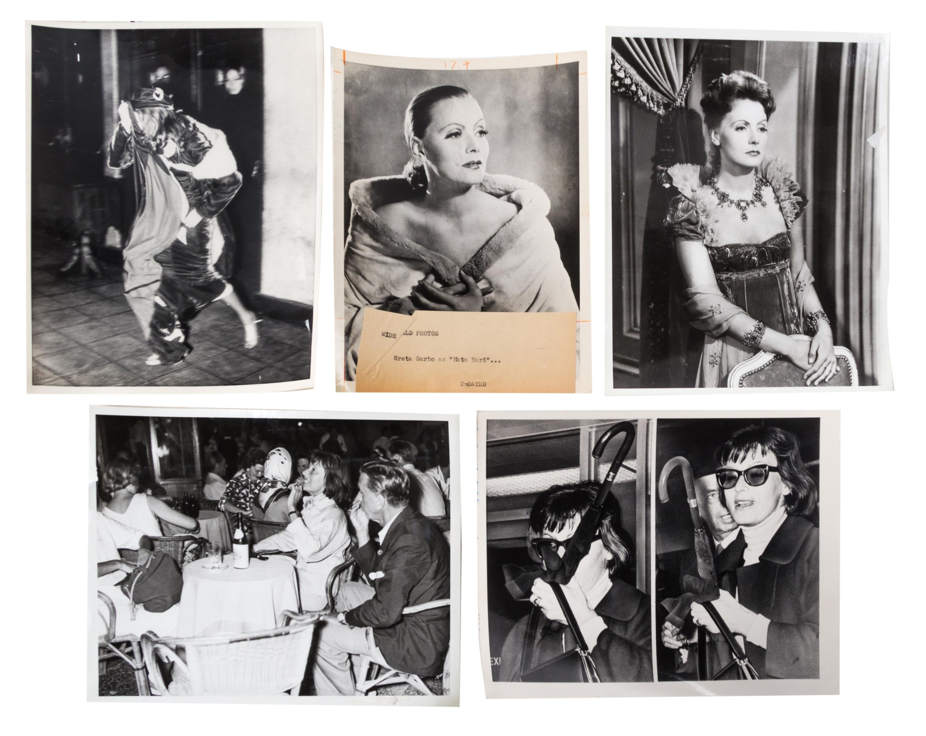 (NATIONAL ENQUIRER; GARBO, GRETA) 5 photos, credits to Wide World Photos.