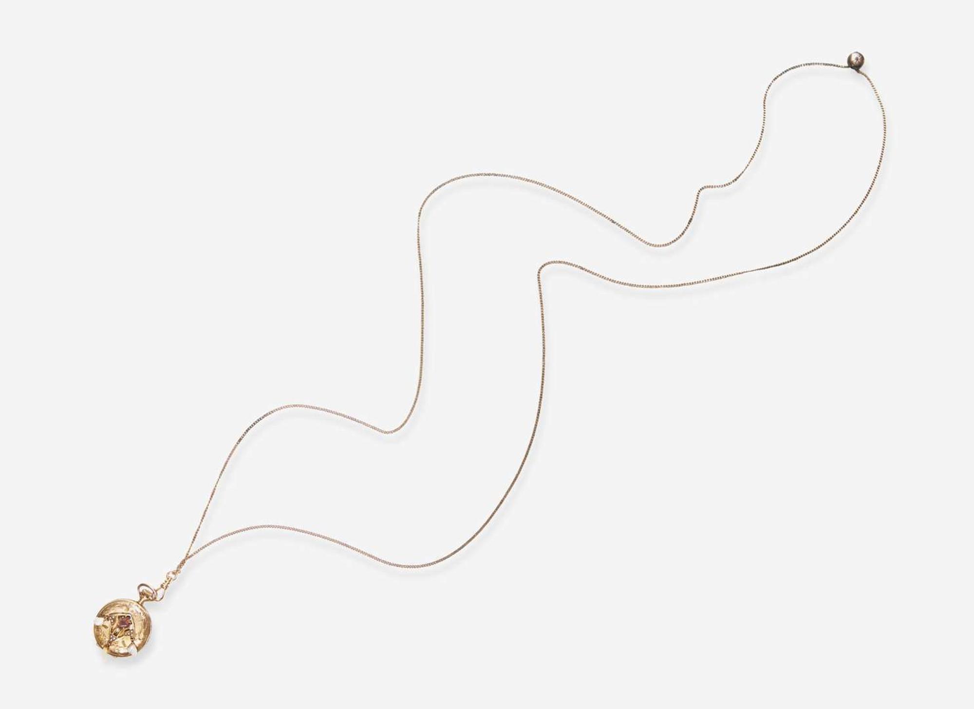 A 14K Gold Ladies Hampden Pocket Watch