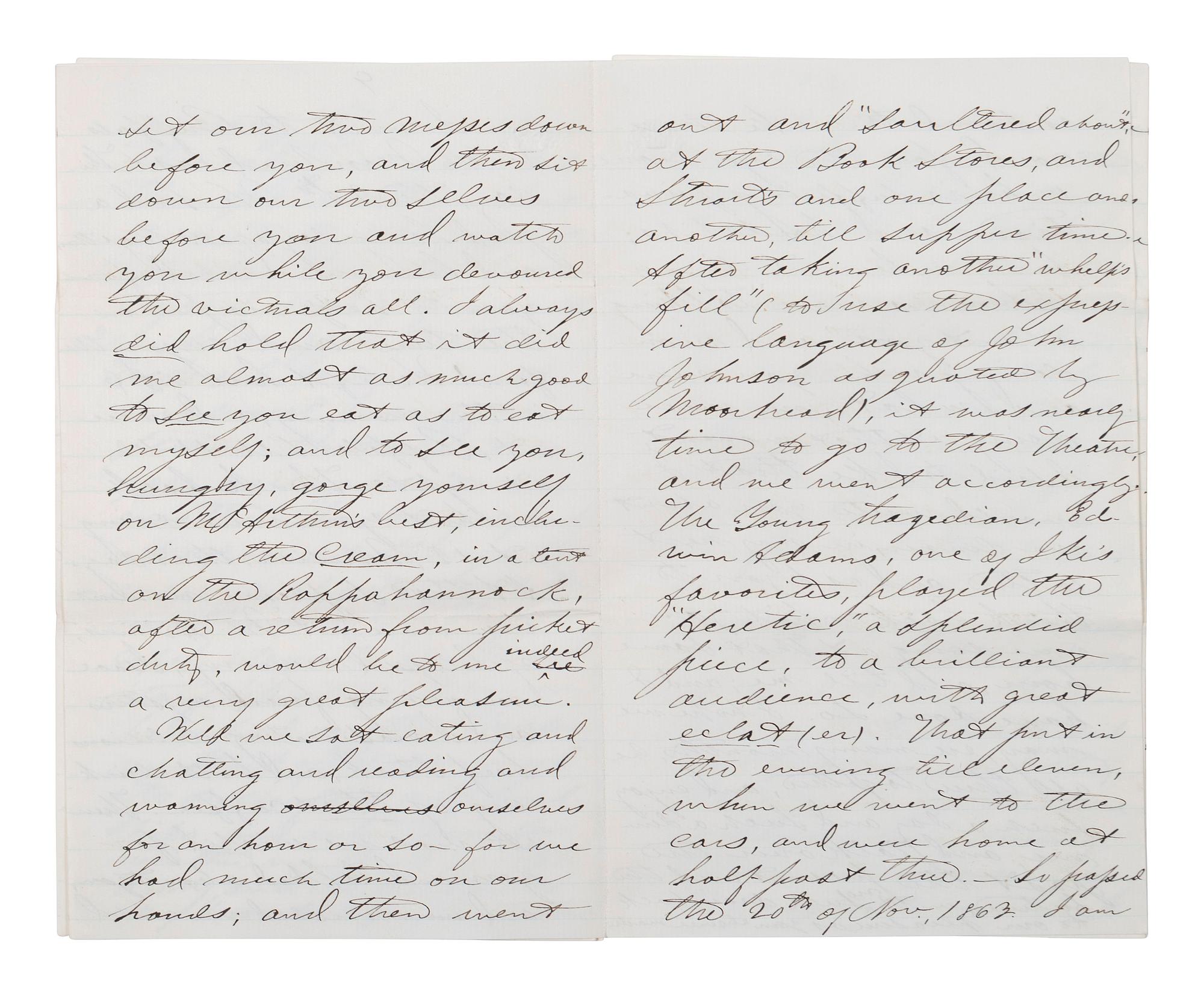 [CIVIL WAR]. Military preparations against a rebel attack by way of Canada and Lake Erie described in 18 pp. letter to Lt. Col. McCreary of the 145th Pennsylvania.