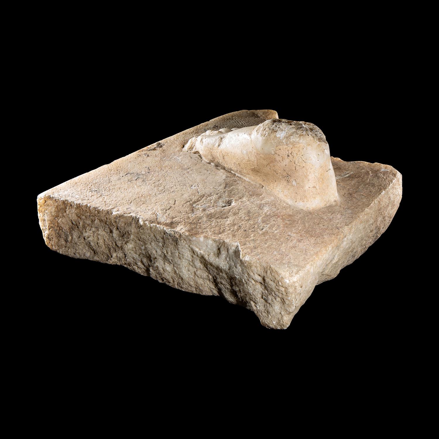 A Roman Marble Base Fragment with a Right Foot