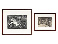 All for a Piece of Meat, 1928 and Naked Truth Pursued by Bare Facts, 1945 (two works)