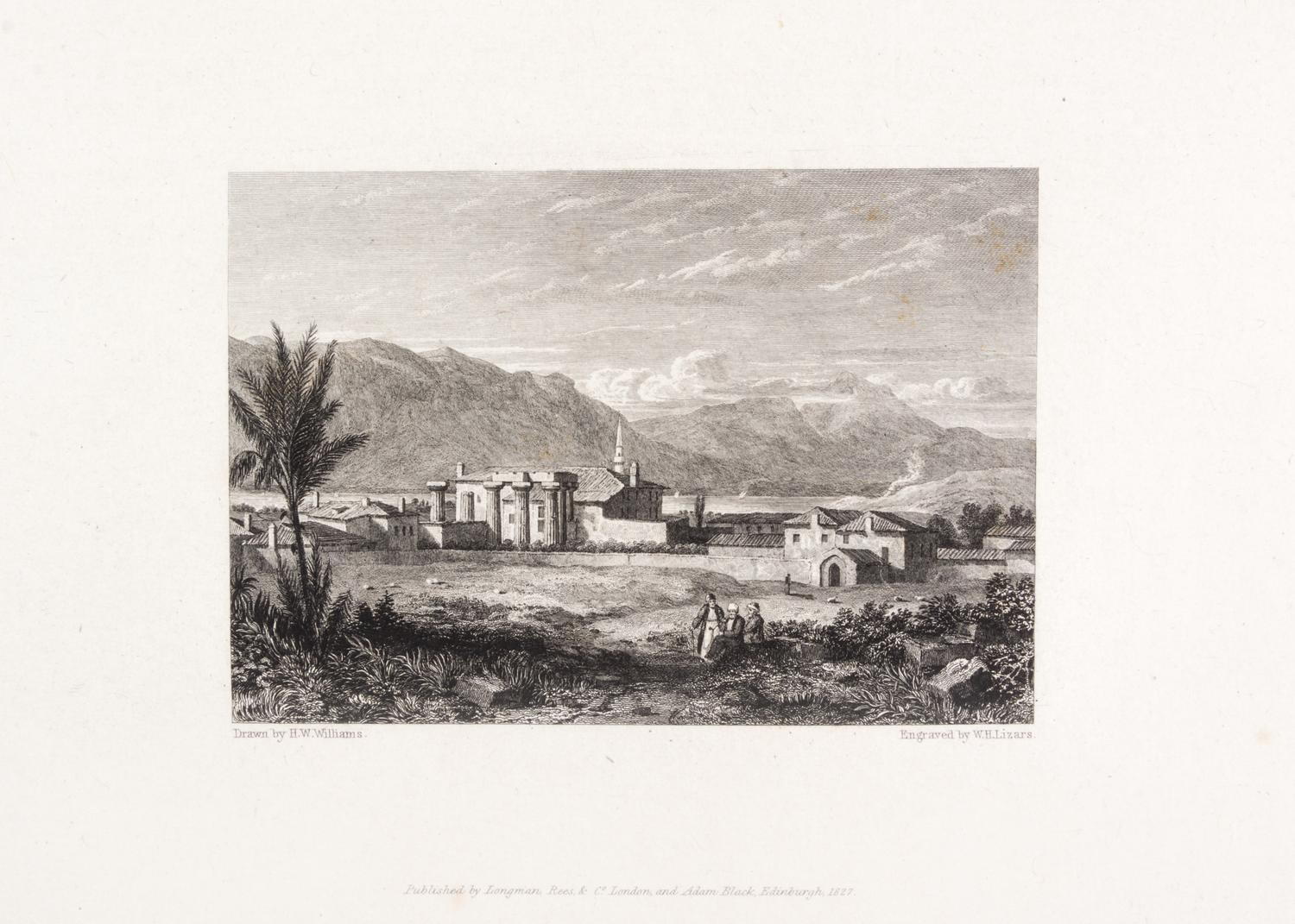 (GREECE) WILLIAMS, HUGH W. Select Views in Greece. London, 1829. 2 vols. in one. First ed. in book form.