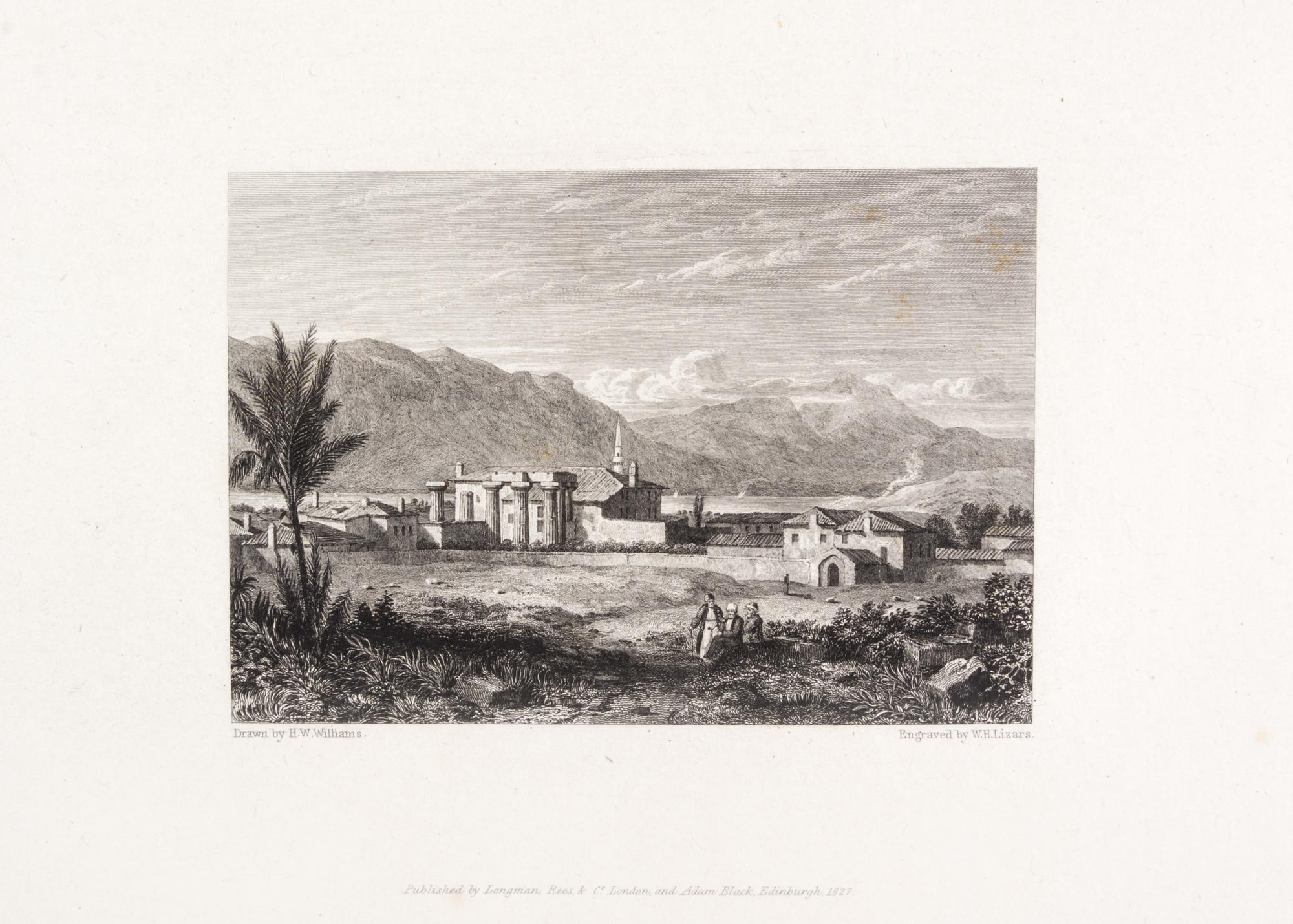 (GREECE) WILLIAMS, HUGH W. Select Views in Greece. London, 1829. 2 vols. in one. First ed. in book form.
