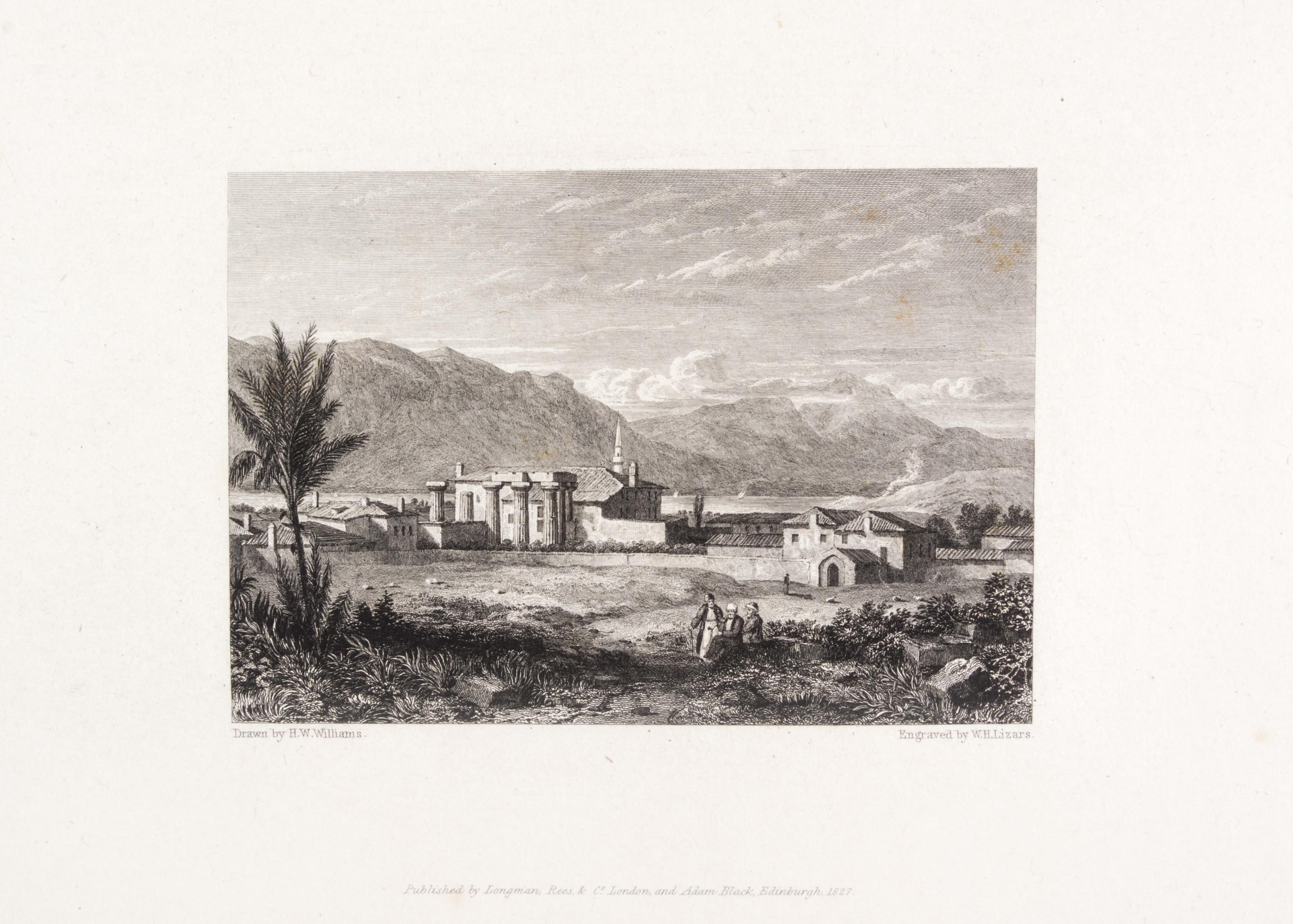 (GREECE) WILLIAMS, HUGH W. Select Views in Greece. London, 1829. 2 vols. in one. First ed. in book form.