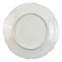 [LINCOLN WHITE HOUSE]. A French Limoges porcelain dinner plate from the solferino china dinner service used in the Lincoln White House. Limoges, France: Haviland & Co., 1861.