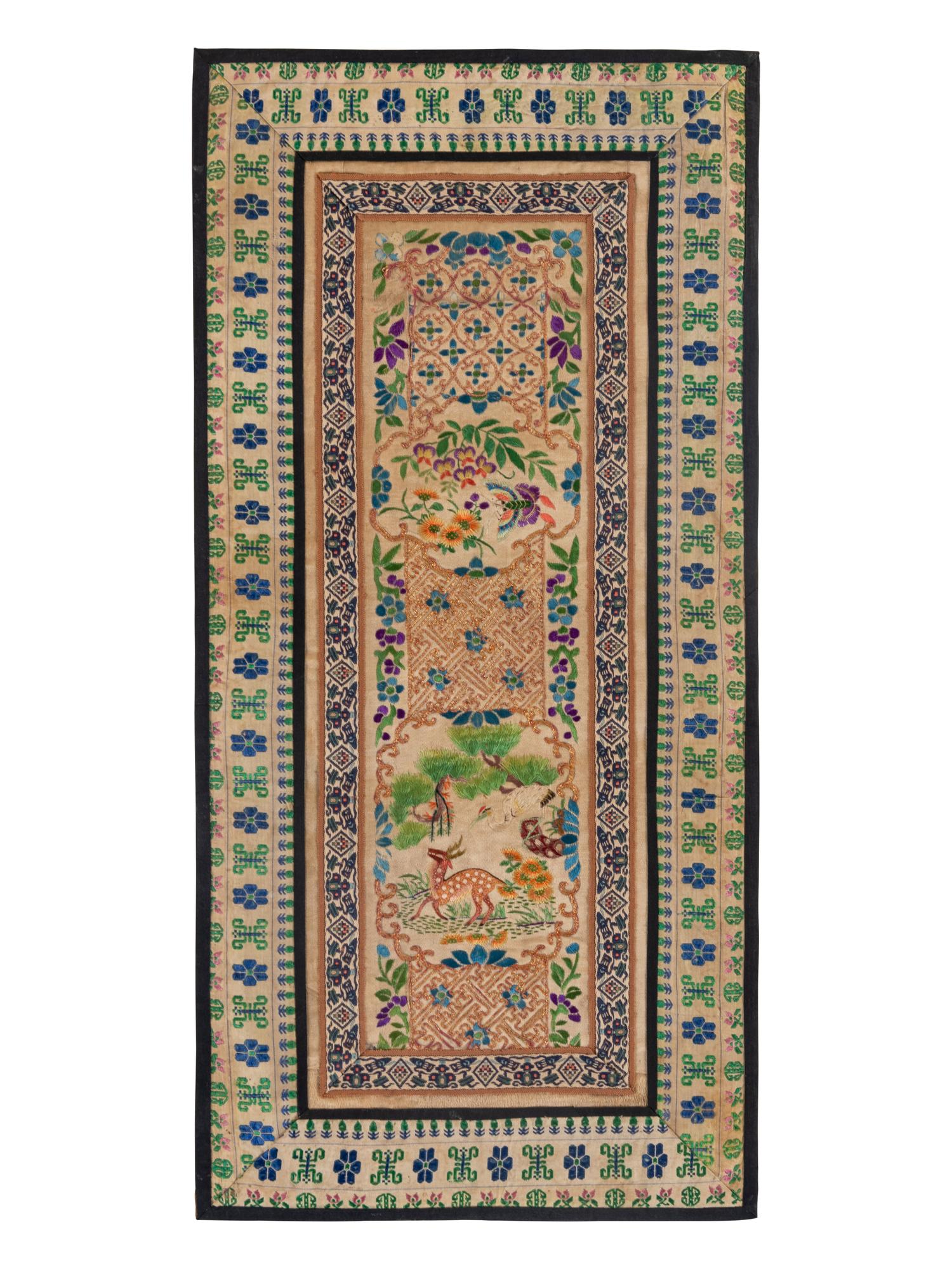 Nine Chinese Embroidered Silk Articles