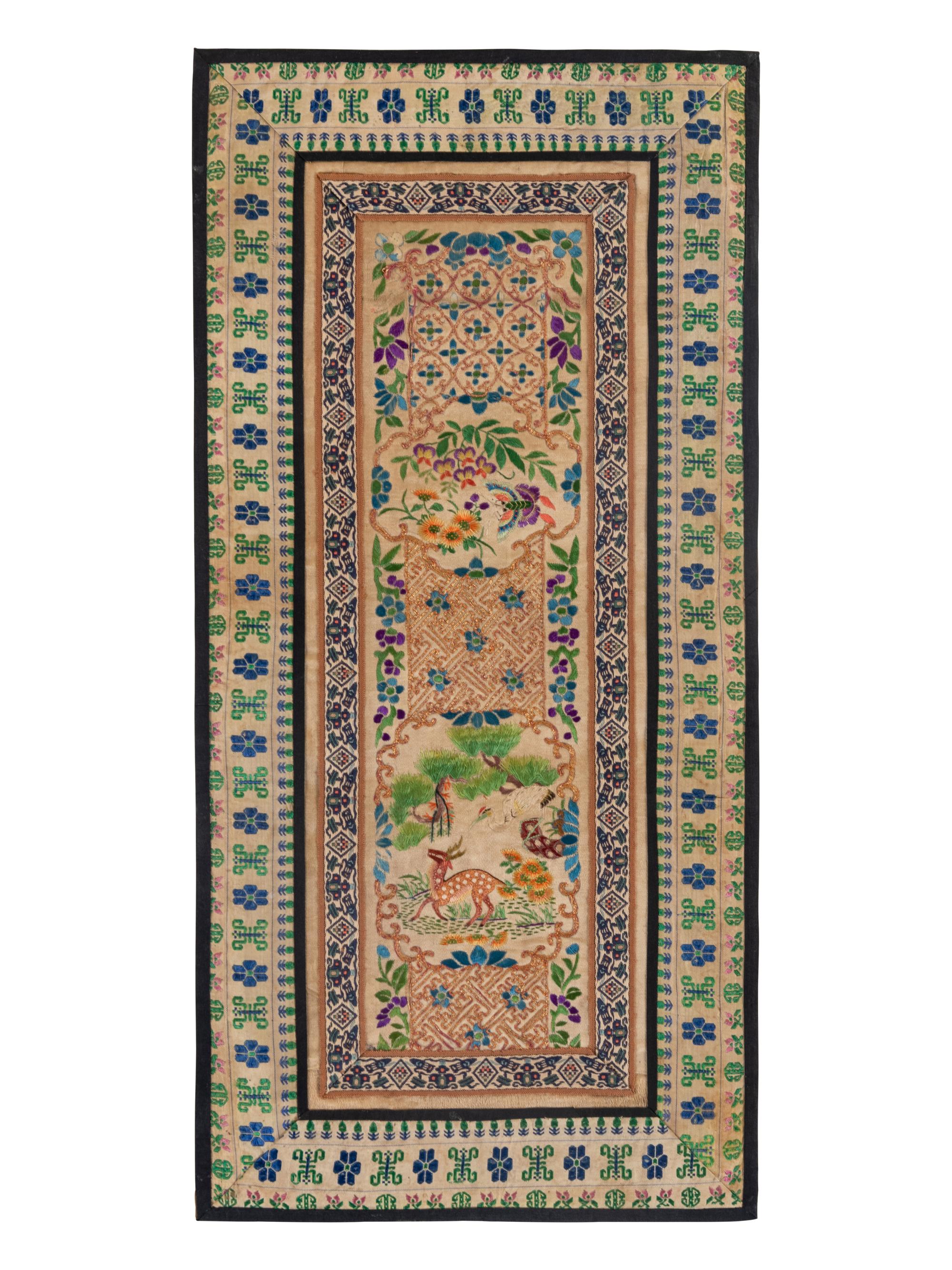 Nine Chinese Embroidered Silk Articles