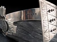 Navajo and Zuni Silver Cuff Bracelets