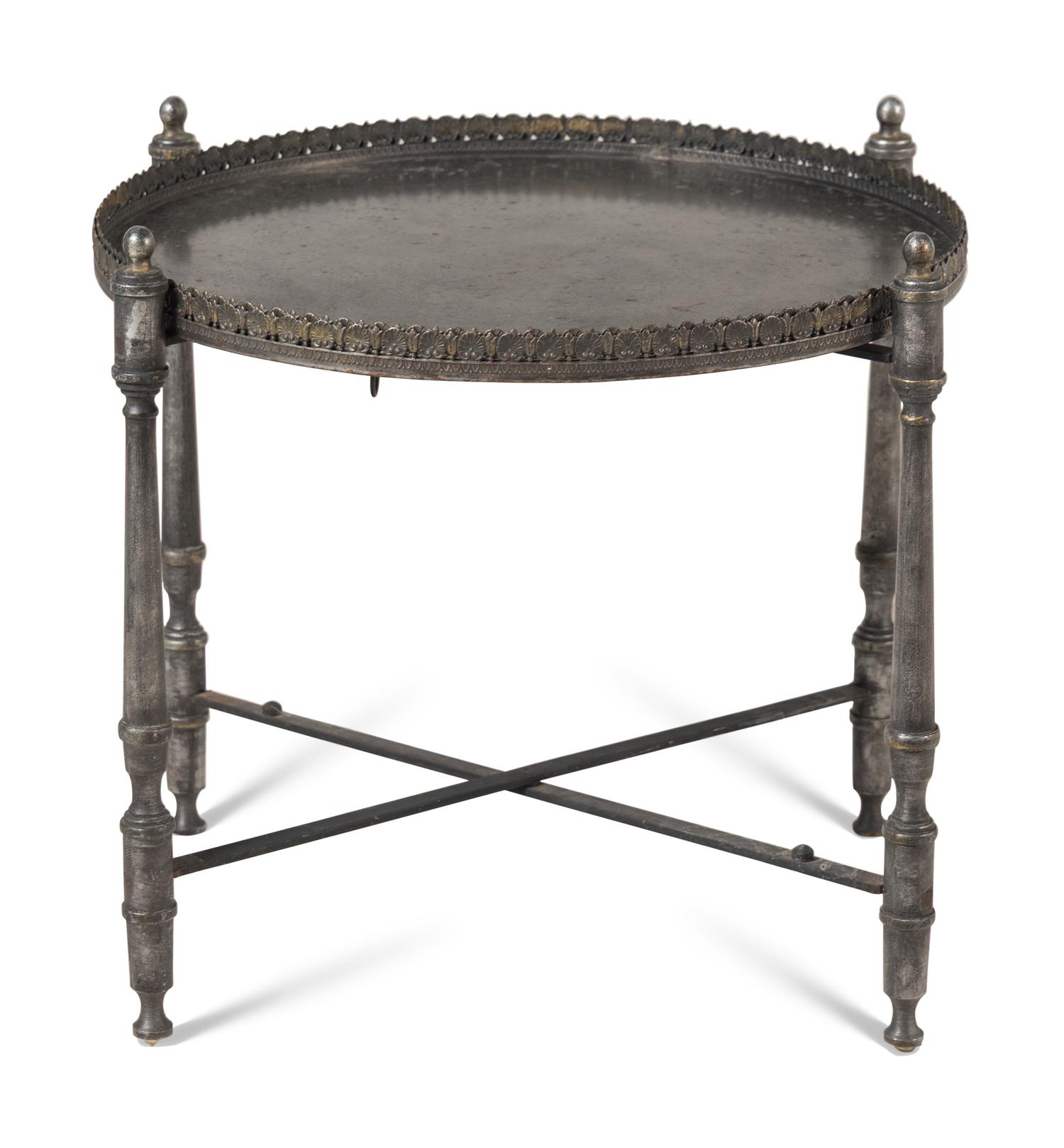 A French Metal Tray Table