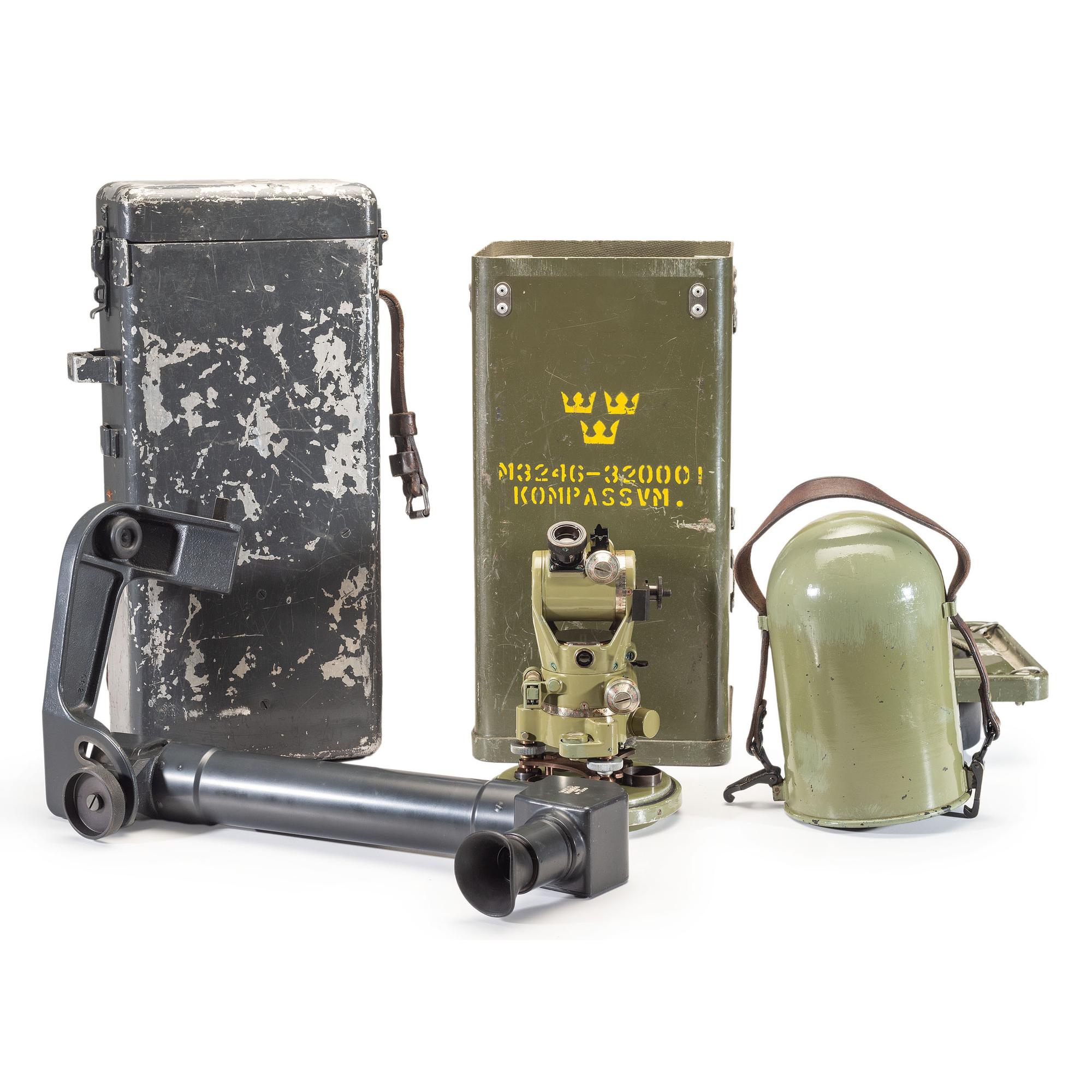 Lot of WWII-era Swedish and Swiss Military Optic Devices
