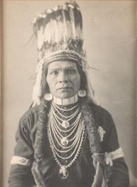 [NATIVE AMERICANS]. A group of 3 photographs of Native American subjects, featuring Nez Perce Chief Joseph.