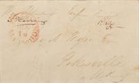 [CIVIL WAR]. LEE, Robert E. (1807-1870). Autograph free frank ("R.E. Lee"), as Lieutenant ("Lt."). Washington City, 16 December n.d.