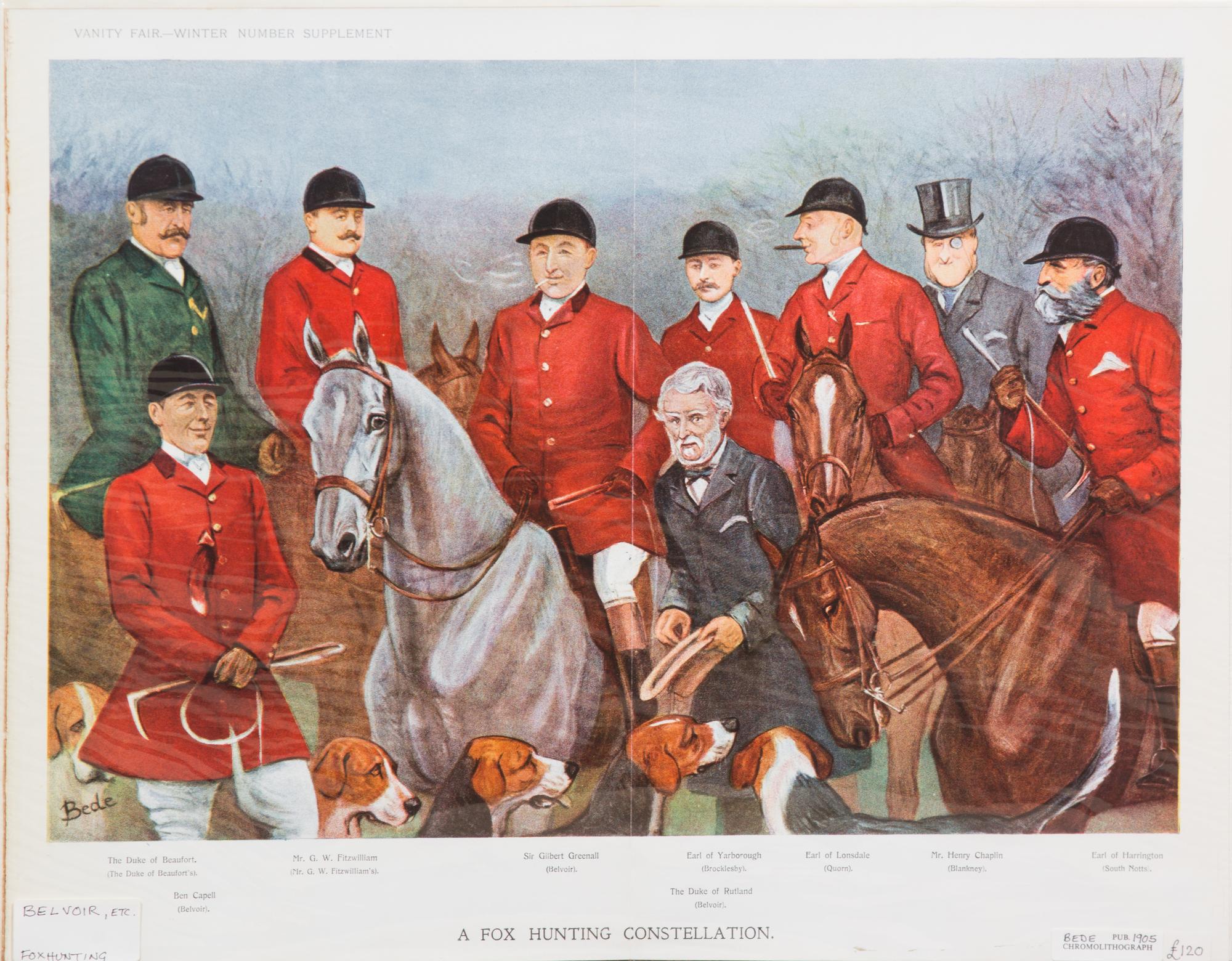 A Collection of Vanity Fair Jockey's Prints Largest image 12 1/2 x 7 1/2 inches. — 20TH CENTURY
