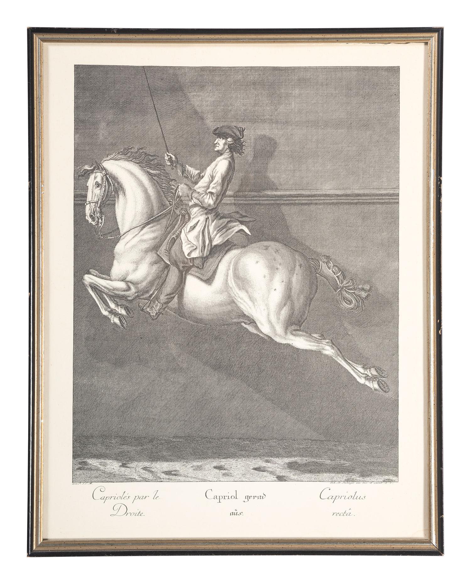 Six Austrian Equestrian Engravings