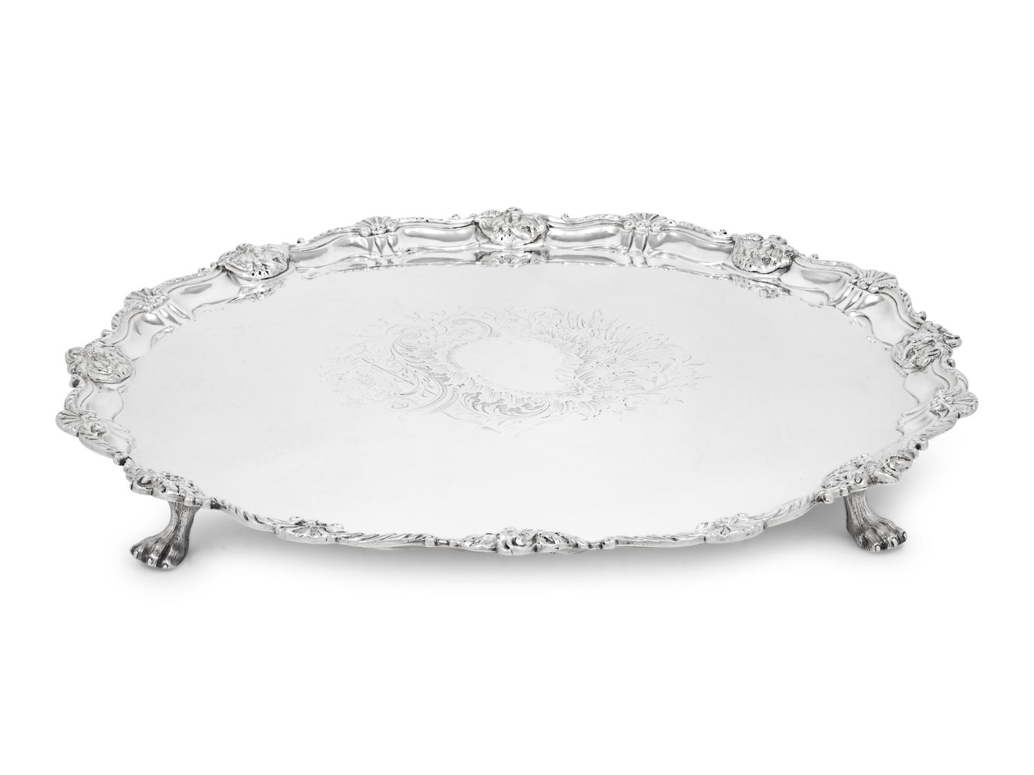 A Large George II Silver Salver