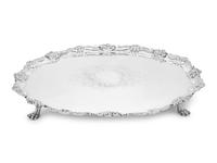 A Large George II Silver Salver