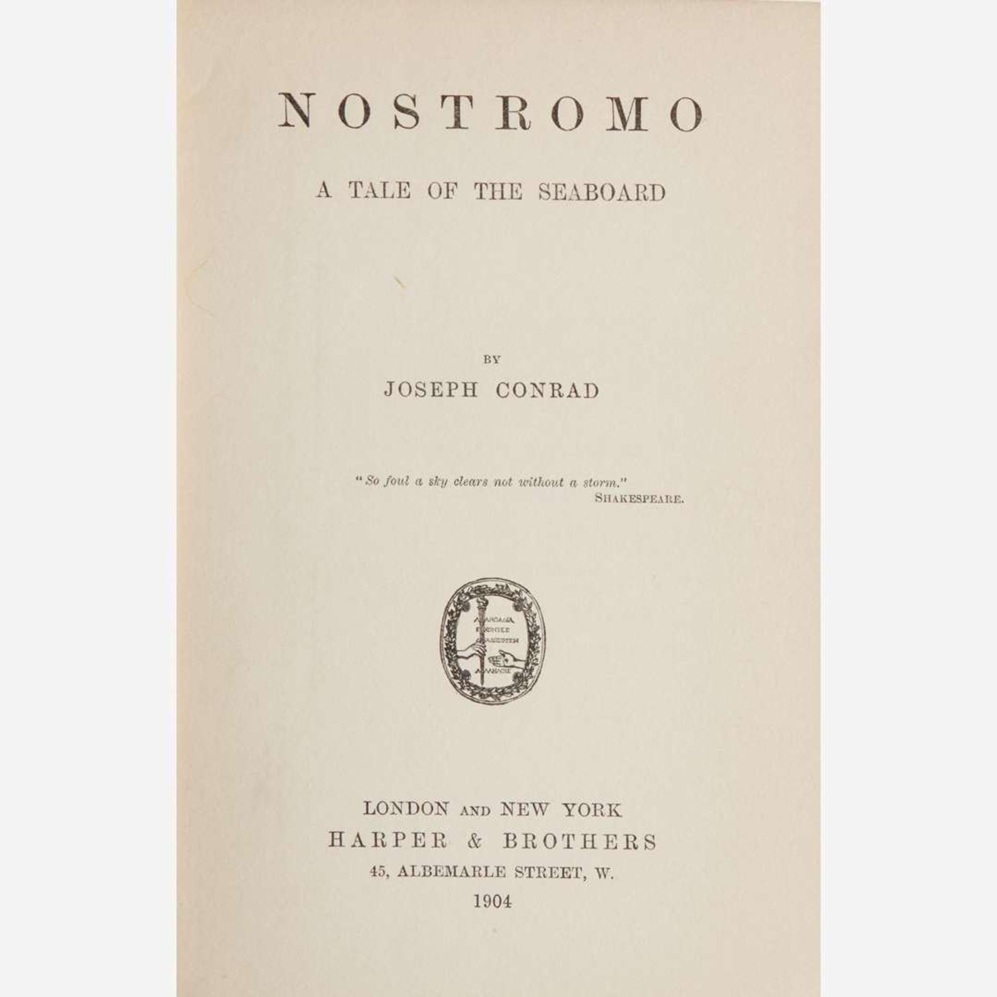 [Literature] Conrad, Joseph Nostromo: A Tale of the Seaboard