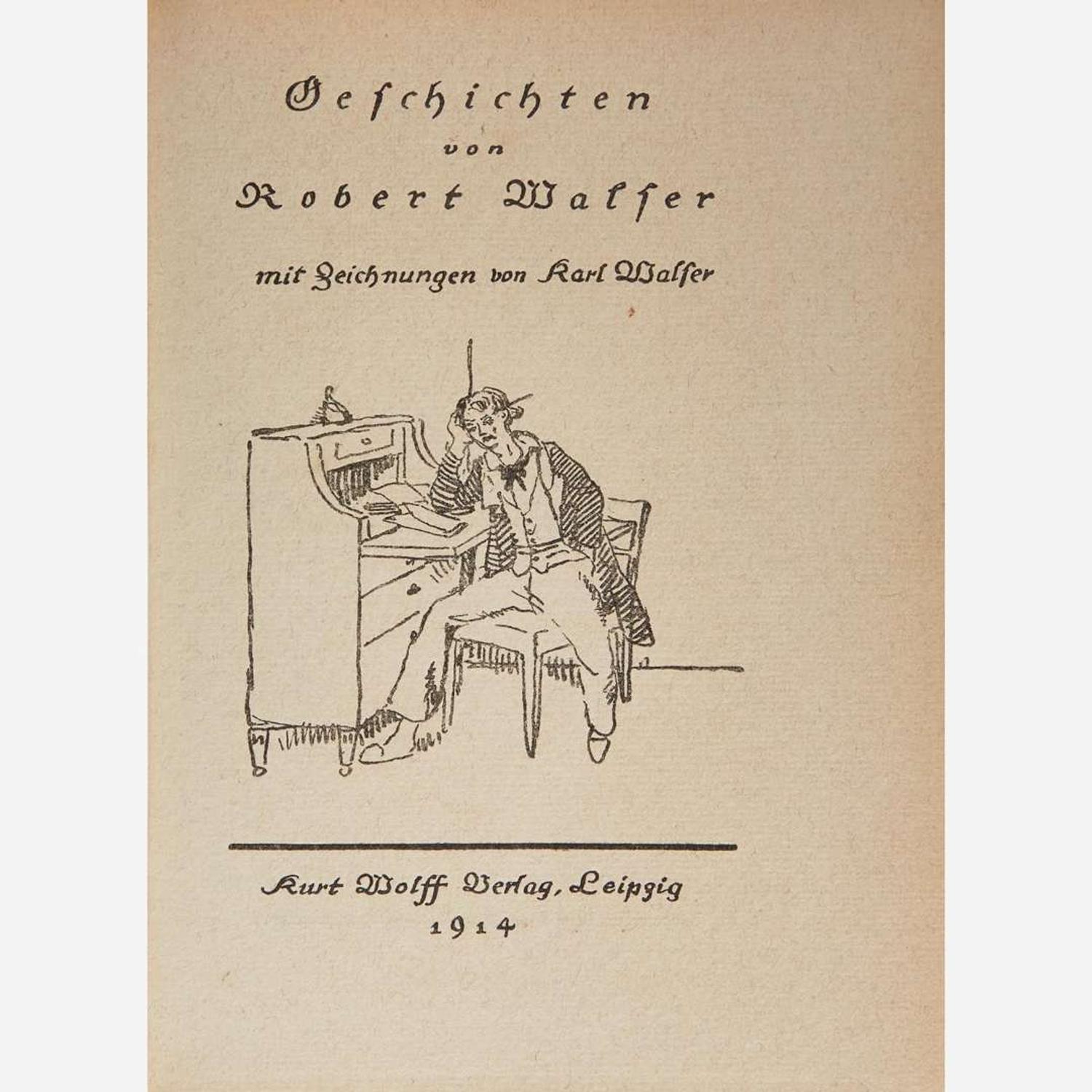 [Literature] Walser, Robert Group of 11 Titles