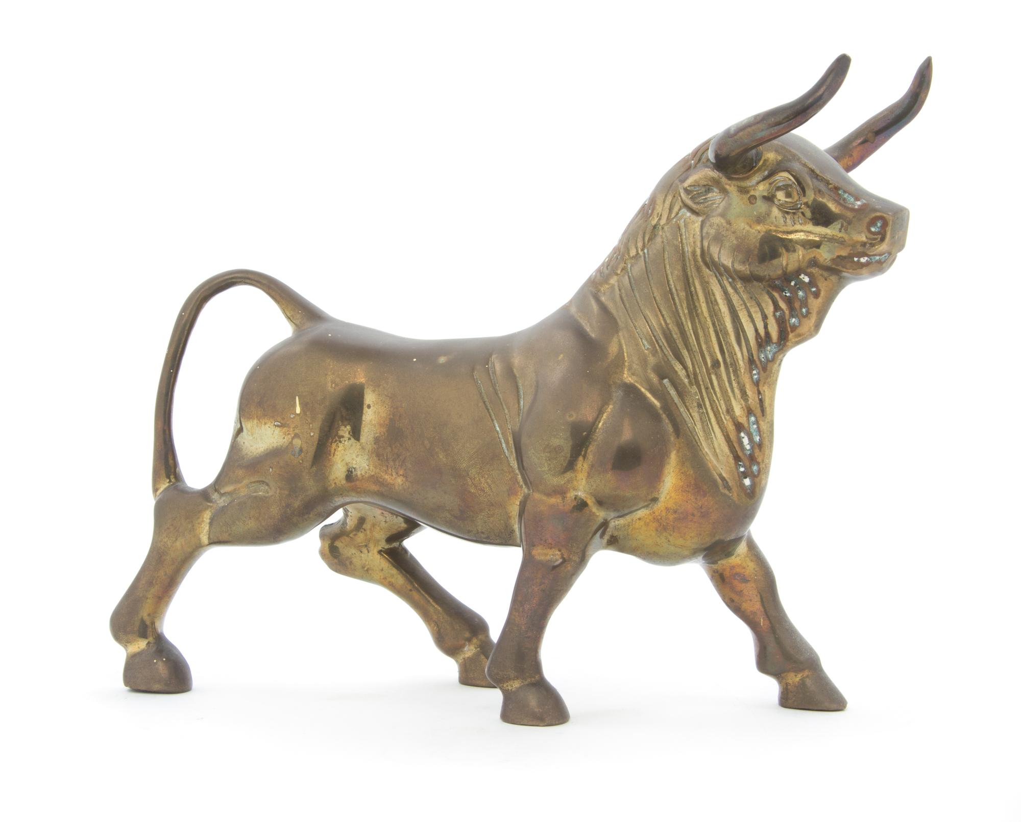 A Gilt Metal Figure Height 8 1/4 inches.