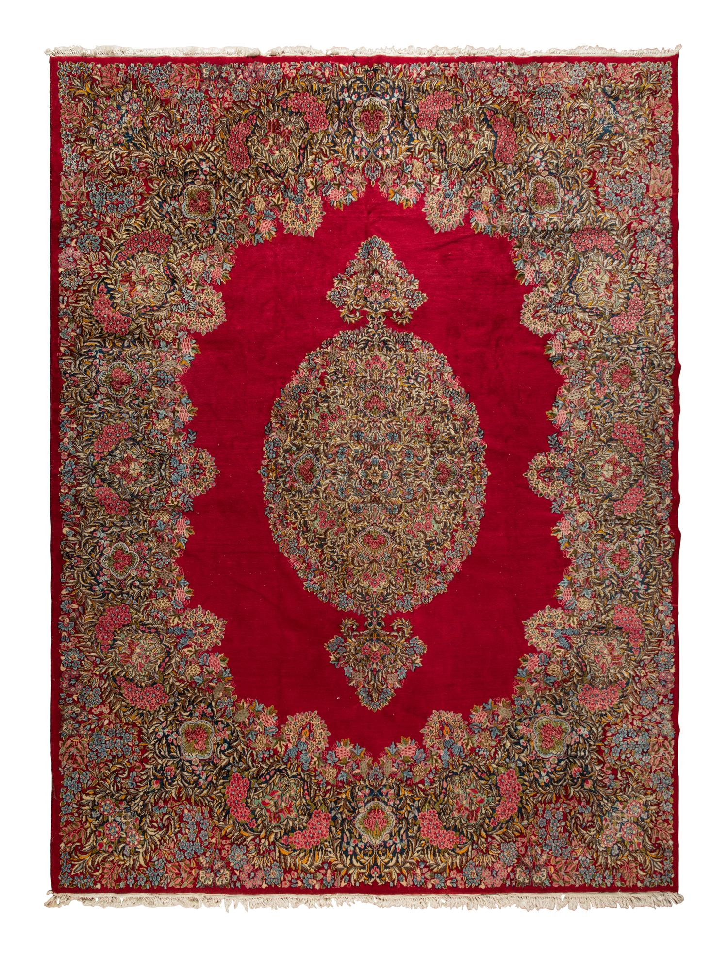 A Kirman Wool Rug