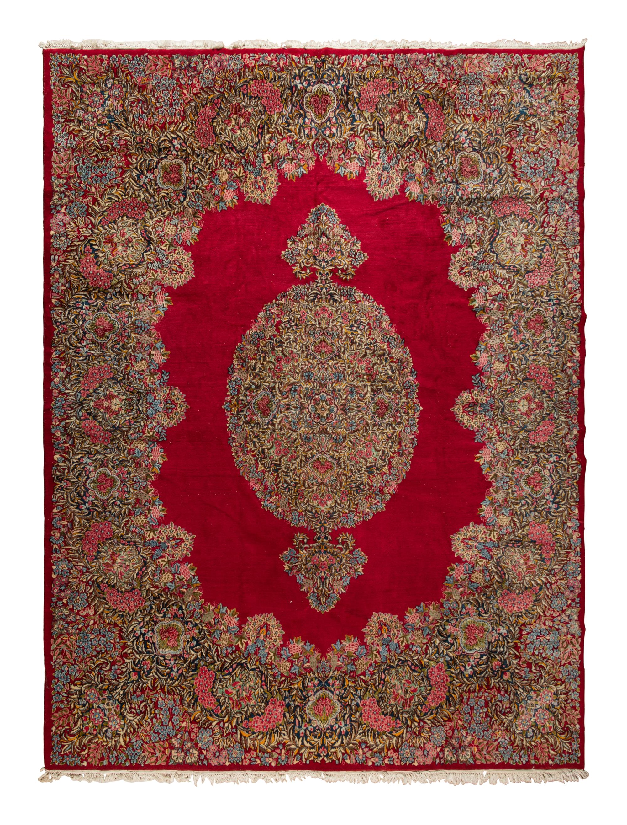 A Kirman Wool Rug