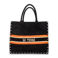 CHRISTIAN DIOR, 'LA TERRE' LARGE SUEDE BOOK TOTE