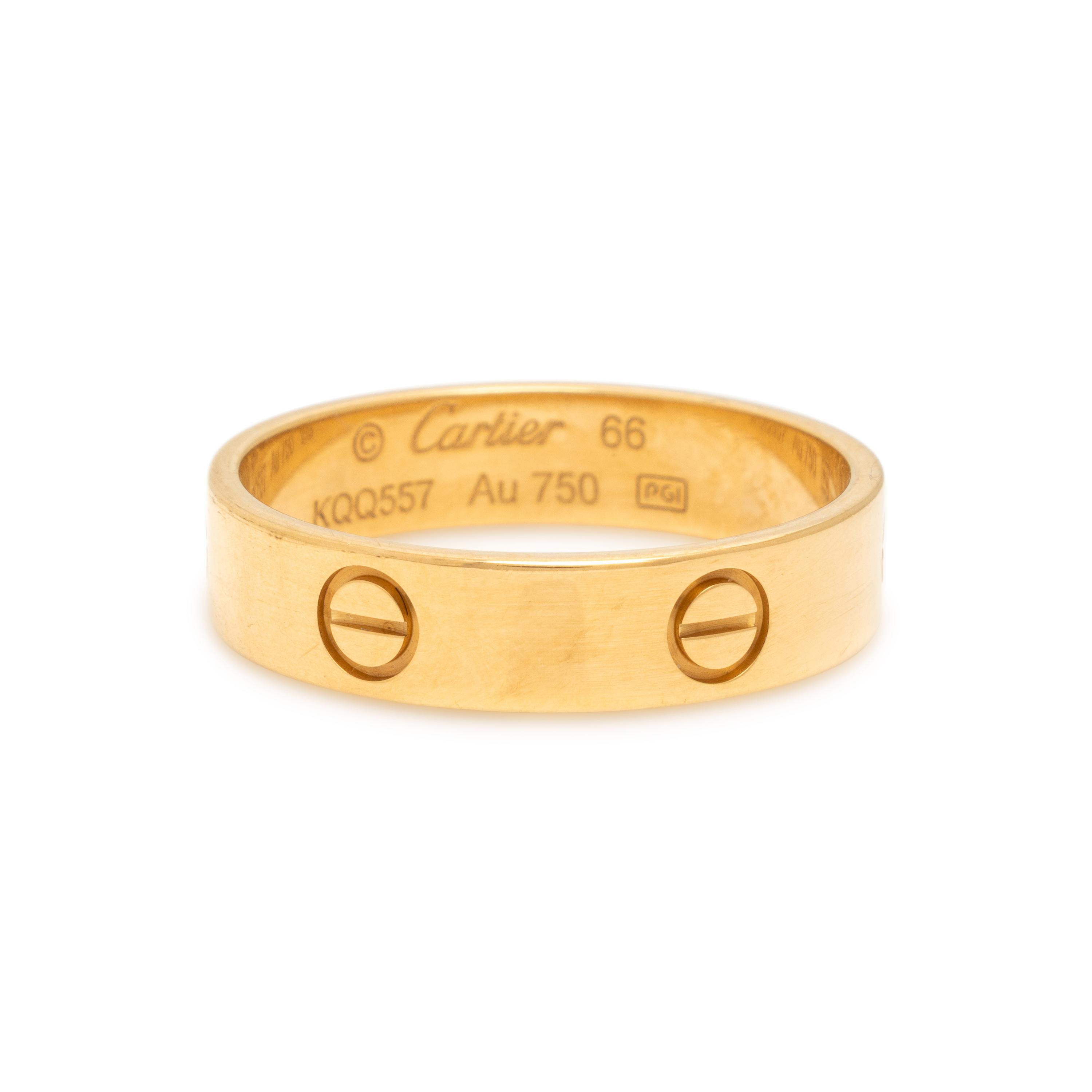 Cartier, 'Love', Yellow Gold Ring