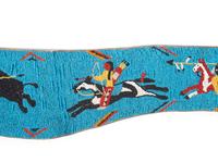 Plains Pictorial Beaded Belt, with Hunters and Buffalo
