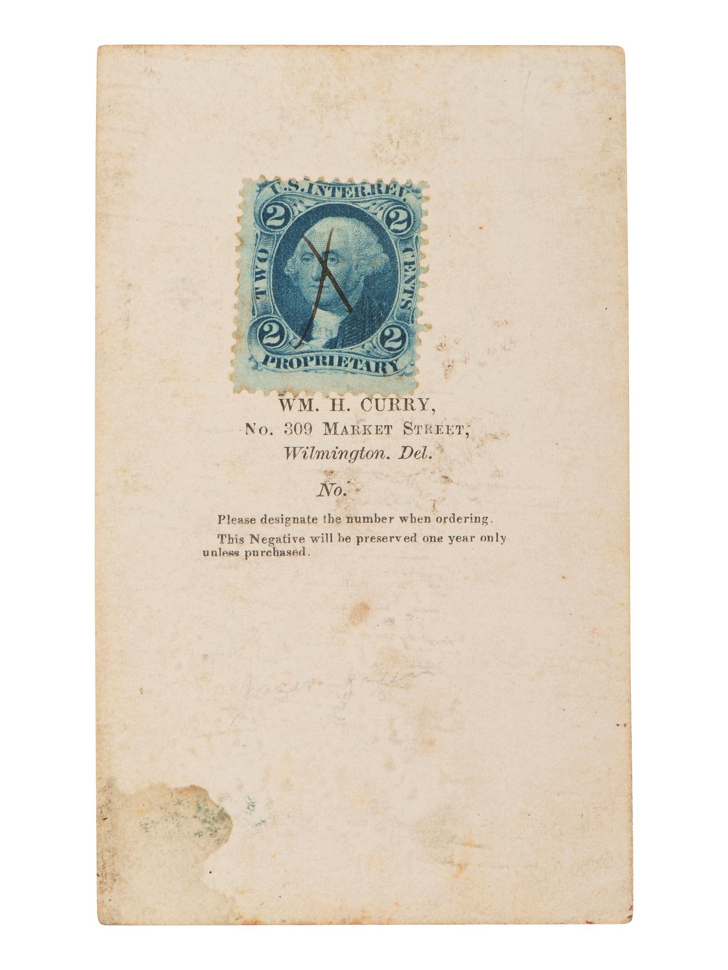[CIVIL WAR - GETTYSBURG]. Autographed CDV of General Thomas A. Smyth, the last Union general killed in the war. Wilmington, DE: Wm. H. Curry, ca 1865