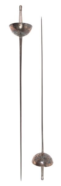 A Pair of Continental Fencing Epees Length 41 1/4 inches.