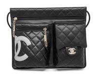 CHANEL, LINGE CAMBON CROSSBODY BAG