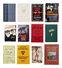 GINSBERG, Allen (1926-1997). A group of 12 works by or about Ginsberg, MANY SIGNED OR INSCRIBED, comprising: