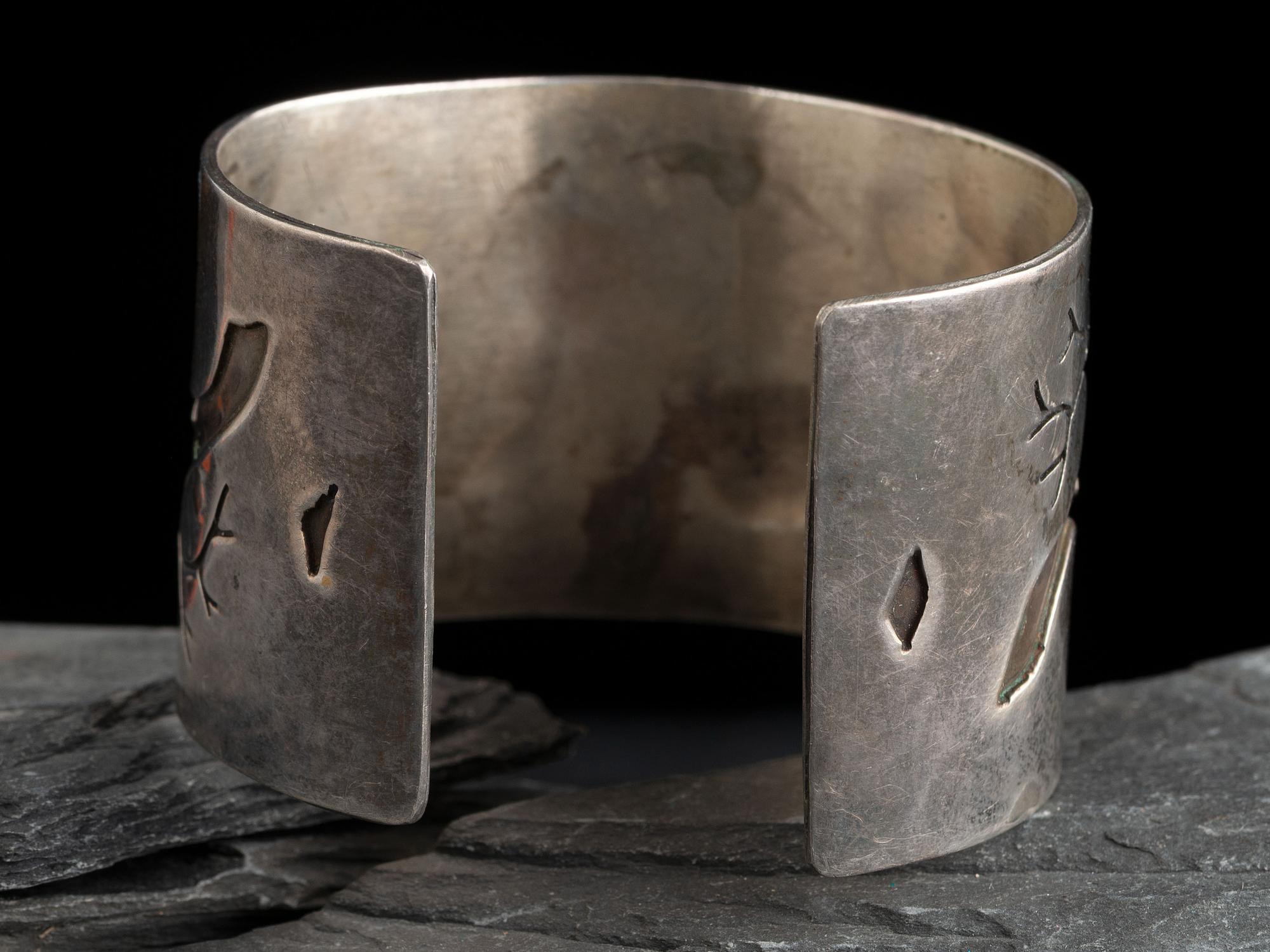 Navajo Silver and Turquoise Cuff Bracelet AND Matching Necklace
