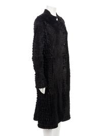 Giorgio Armani Trimmed Fur and Leather Coat
