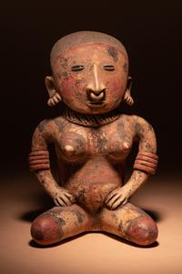 A Nayarit Terracotta Seated Female Figure
