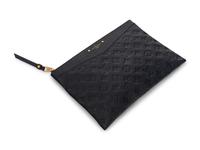 Louis Vuitton Black Leather Clutch