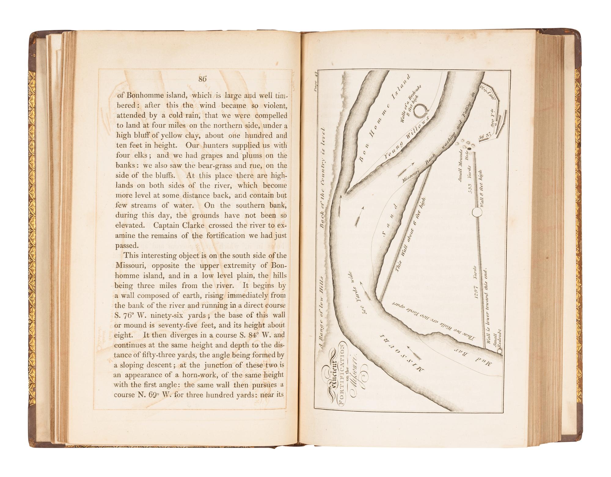LEWIS, Meriwether (1774-1809) and William CLARK (1770-1838). Travels to the Source of the Missouri River, and Across the American Continent to the Pacific Ocean... in the years 1804, 1805, and 1806 . London: Longman, Hurst, Rees, Orme, and Brown, 1817.