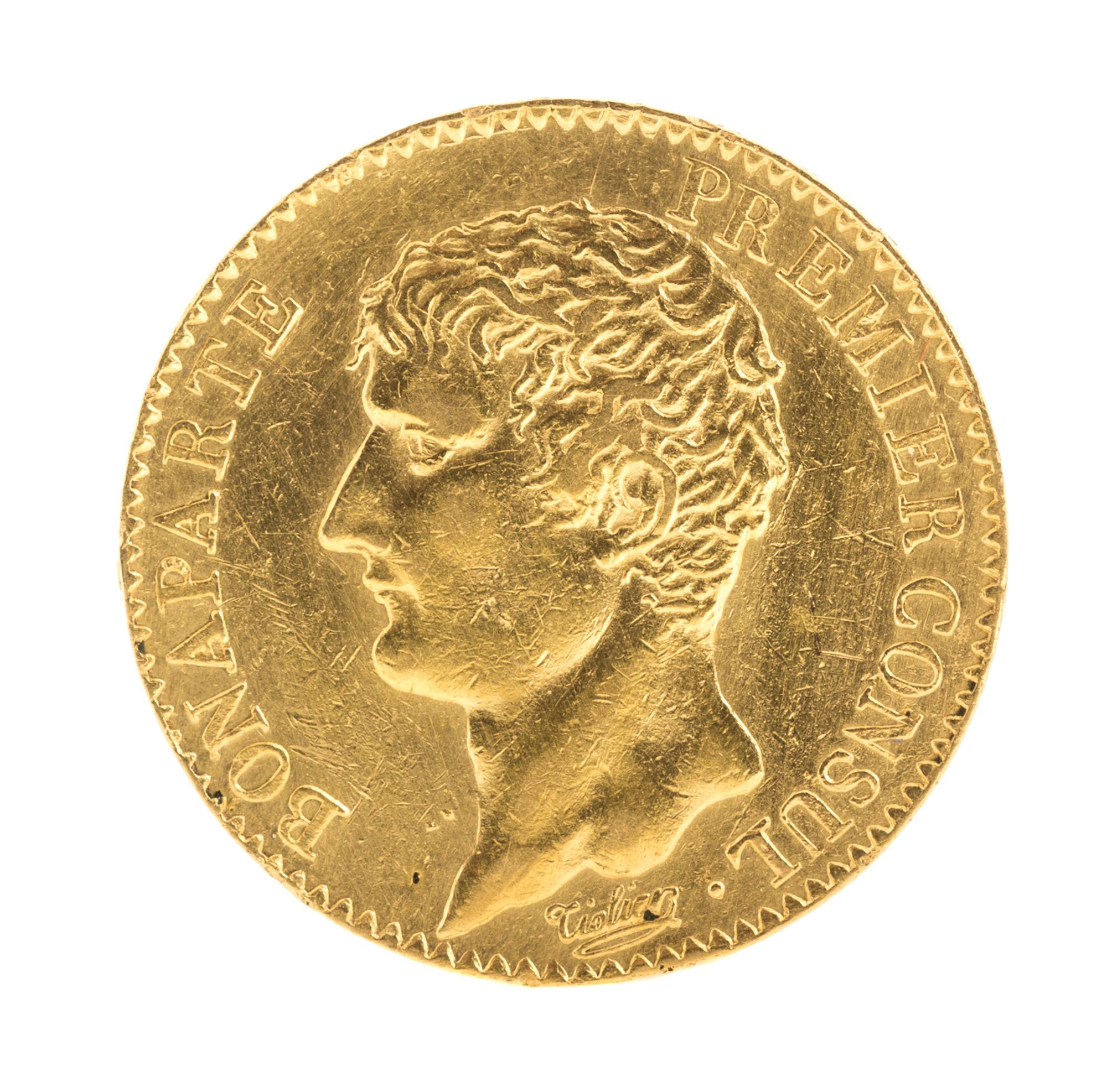 France Consulate (1803 CE), Gold 20 Franc — Gold 20 Franc - An XI 'A'