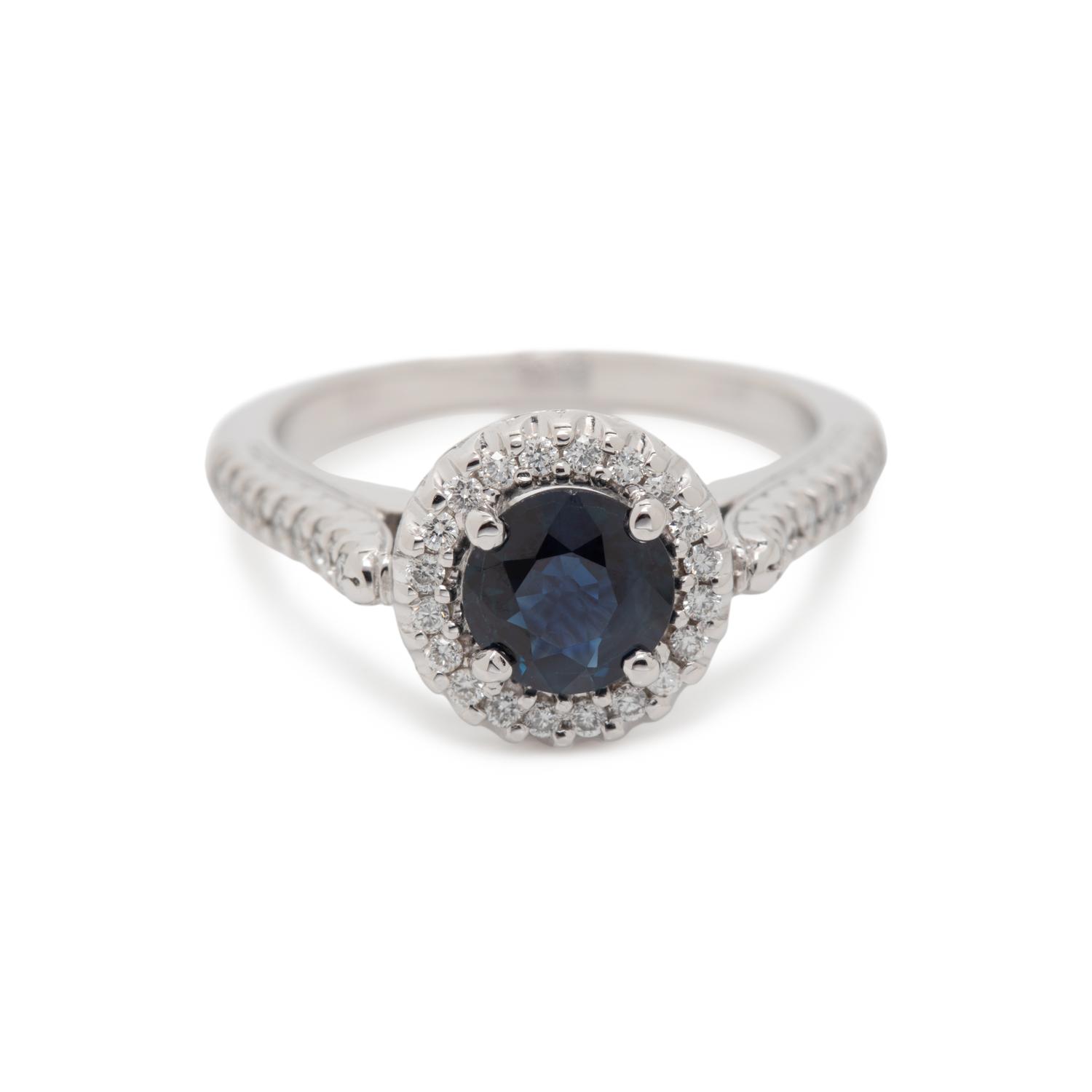 SAPPHIRE AND DIAMOND RING
