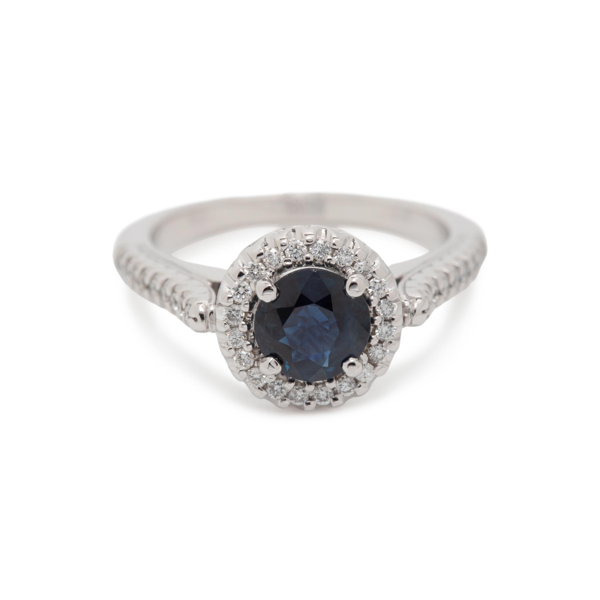 SAPPHIRE AND DIAMOND RING